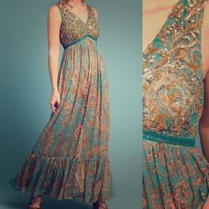 Anthropologie Ranna Gill paisley maxi dress